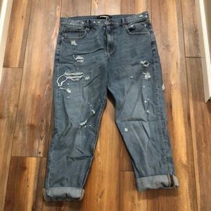 Express high rise vintage jeans